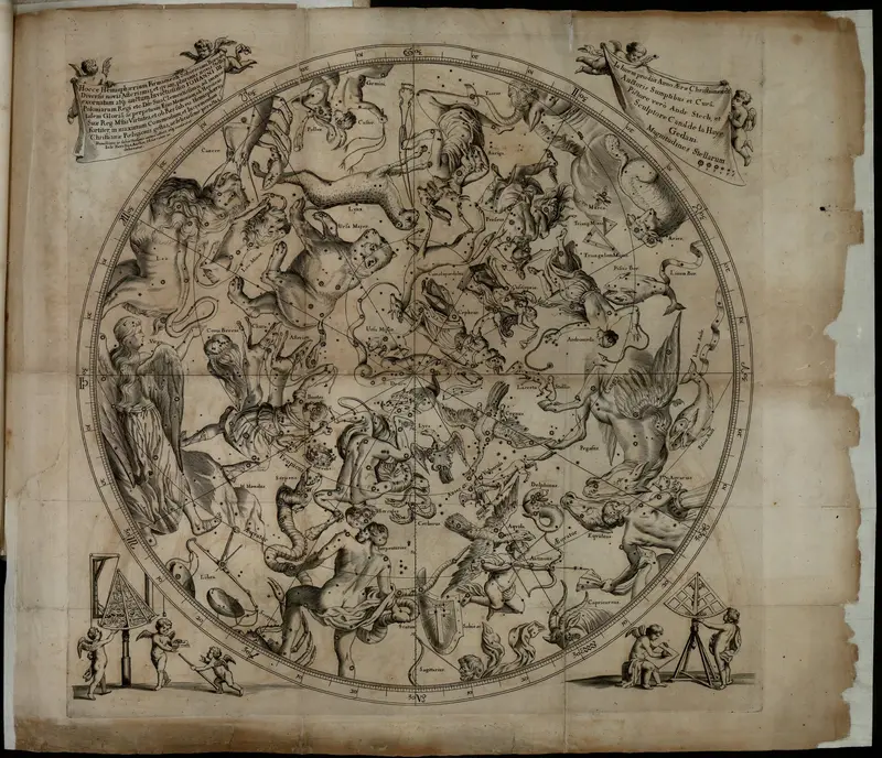Hevelius, 1690: the northern sky