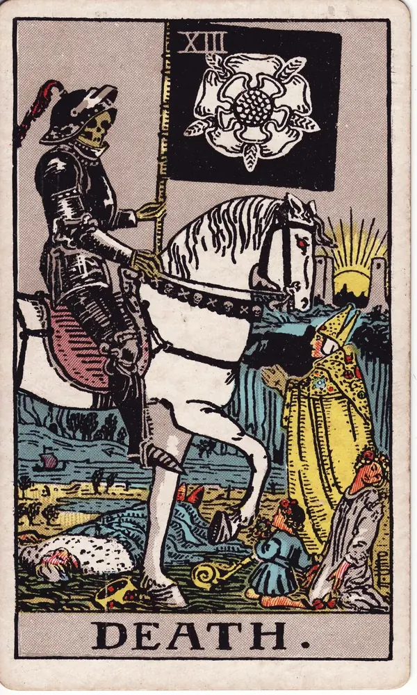Death, from the Rider-Waite-Smith tarot deck