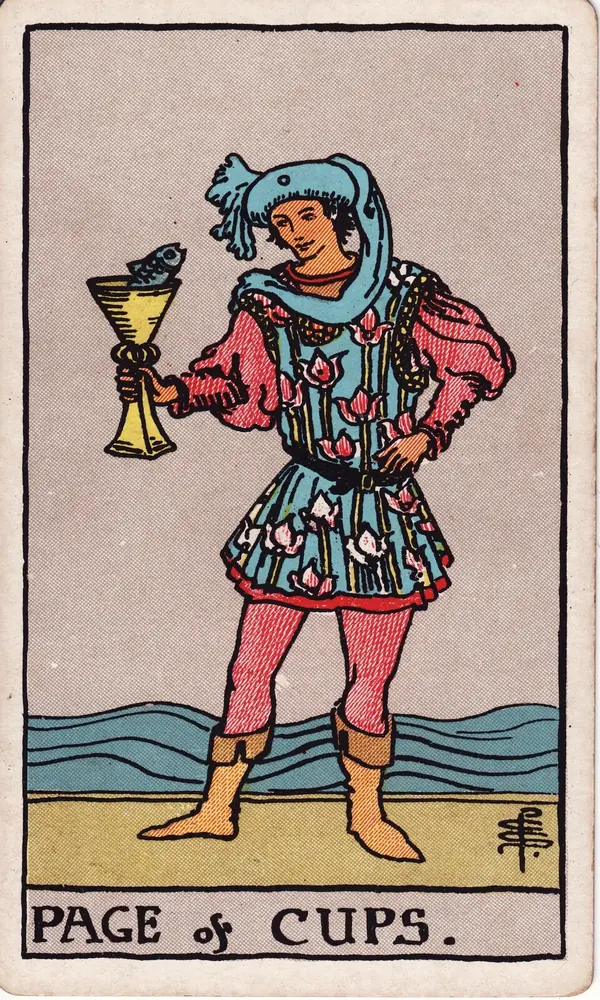 Page of Cups, from the Rider-Waite-Smith tarot deck