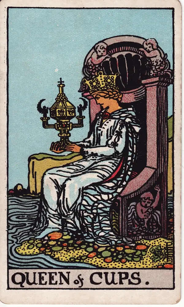 Queen of Cups, from the Rider-Waite-Smith tarot deck