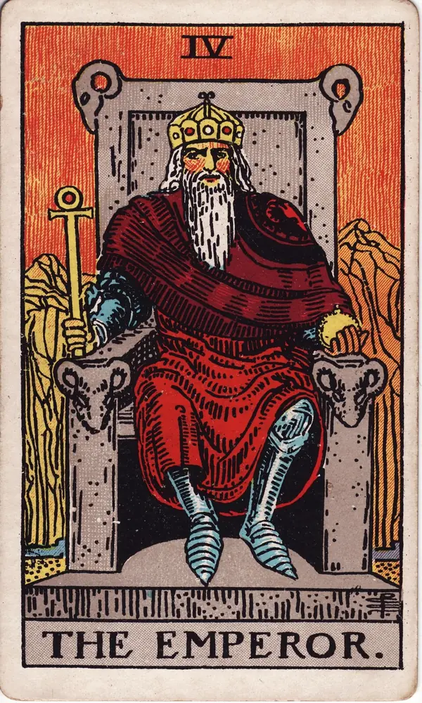 The Emperor, from the Rider-Waite-Smith tarot deck